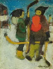 William Arthur Winter, Starry Night, 1980, oil on canvas board