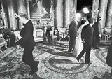 Doug Ball, Prime Minister Pierre Trudeau, Shown Performing his Famous Pirouette ...#4/75, 2002, silver gelatin print on paper