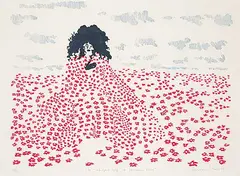 Fernand Bergeron, La Sad-Eyed Lady de Monsieur Bobe #13/20, 1973, colour lithograph on paper