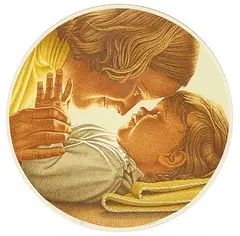 Daniel Price Erickson Brown, Untitled - Mother and Child #29/50, colour silkscreen on paper