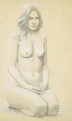Daniel Price Erickson Brown, Meditation, 1971, graphite and tempera on paper