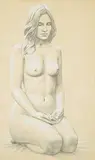 Daniel Price Erickson Brown, Meditation, 1971, graphite and tempera on paper