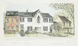 Elizabeth Chalmers, Lowther Avenue Toronto #10/35, hand coloured lithograph on paper