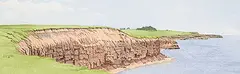 Michael H. Cleary, Coastline N.W., PEI, 1983, watercolour on paper