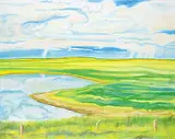 Patrick Gossage, Untitled - Prairie Slough, 2011, acrylic on canvas