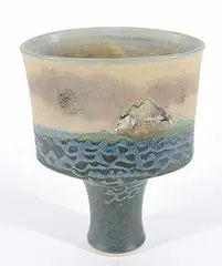 Robin Hopper, Untitled - Ocean Vase, glazed ceramic