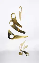 Mary Lazier, Untitled - Curvilinear Mobile, brass mobile