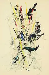 Gordon Robertson MacNamara, Foliage, mixed media on paper
