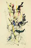 Gordon Robertson MacNamara, Foliage, mixed media on paper