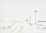 Robert F.M. McInnis, Untitled - Prairie Road in Winter