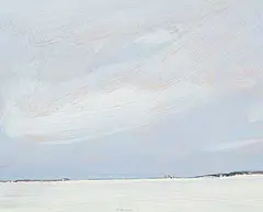 Robert F.M. McInnis, Untitled - Blue Sky in Wintertime, 2006, oil on wood board