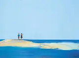 Michael Myers, Mary and Tabitha on the Rocks, 1995, mixed media on board