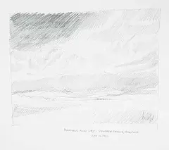 Chris Stoffel Overvoorde, Foothills and Sky - Pincher Creek, Alberta, 2006, graphite on paper