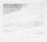 Chris Stoffel Overvoorde, Foothills and Sky - Pincher Creek, Alberta, 2006, graphite on paper