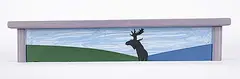 Charles Pachter, Untitled - Flower Planter with Moose, painted maple