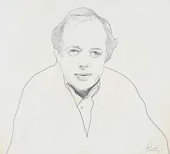 Charles Pachter, Untitled - Portrait of Jim Coutts, 1986, graphite on paper
