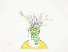 William Griffith Roberts, Davidson's Penstemon, 1978, watercolour and graphite on paper