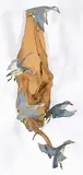 Walter and Betty Ruch, Flight of Wood Ducks, hand painted carved pine sculpture