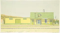Reginald S.M. Shepherd, Avondale Station, Newfoundland #68/94, 1973, colour silkscreen on paper