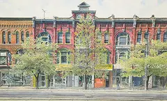 Lesile Tait, The Noble Block, watercolour on paper