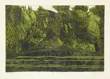 Gerald Zeldin, After the Rain/Five #AP3/5, 1980, colour etching on paper