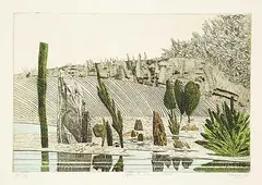 Gerald Zeldin, After the Rain/Seven #AP3/5, 1980, colour etching on paper