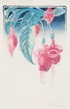 Fuchsia by Walter J. Phillips, 1927, colour wood block on paper, sold May 2014