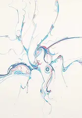 Alex Janvier, Amisk #76/100, photolithographic reproduction on paper