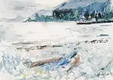 Donald Jarvis, Untitled - In the Bay, 1950, watercolour on paper