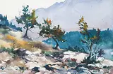 Brent R. Laycock, Untitled - Waterton Hillside