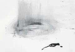 Stuart Oxley, Untitled - It's Raining Outside, monoprint on paper