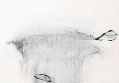 Stuart Oxley, Untitled - It's Snowing Outside, monoprint on paper