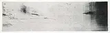 Stuart Oxley, Untitled - Horizontal Black and White Abstract, monoprint on paper