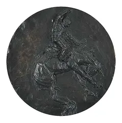 Rich Roenisch, Untitled - The Wild One, bronze plaque
