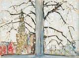 Study for Snow Day by Robert F.M. McInnis, 1982, oil on canvas, sold May 2014