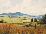 In The Foothills by Roland Gissing, oil on canvas board, sold May 2014