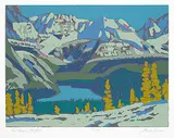 Illingworth Kerr, O'Hara Night #80/150, colour silkscreen on paper