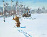 Michael Lonechild, Chasing Down the Bull Moose
