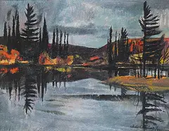 Will Ogilvie, Still Water, Algonquin, 1971, oil on canvas board