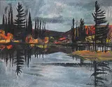 Will Ogilvie, Still Water, Algonquin, 1971, oil on canvas board