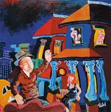 Gordon Alexander Reid, Jack's Union Contract Didn't Allow Him to Play after Midnight, 1997, acrylic on canvas