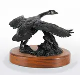 Joe Halko, Untitled - Canada Goose #12/20, bronze sculpture