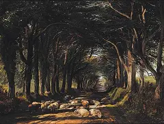 The Chequered Shade by Frederick Richard Lee, 1857, oil on wood board, sold May 2014