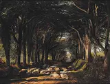 Frederick Richard Lee, The Chequered Shade, 1857, oil on wood board
