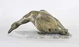 Ruby Cameron, Canada Goose, green stone carving