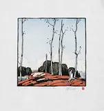 A. J. Casson, Sparrow Lake #116/250, colour wood block on paper