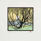 A. J. Casson, Grenadier Pond #84/240, colour wood block on paper
