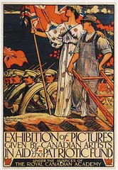 Canadian and the Call by J. E. H. MacDonald, 1914, colour lithograph on paper, sold May 2014