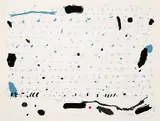 Otto Rogers, Untitled - Abstract with Red Dot, 1974, colour silkscreen on paper