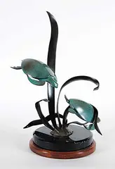 Chase #12/175 by W. Richard Stiers, 1988, bronze sculpture, sold May 2014